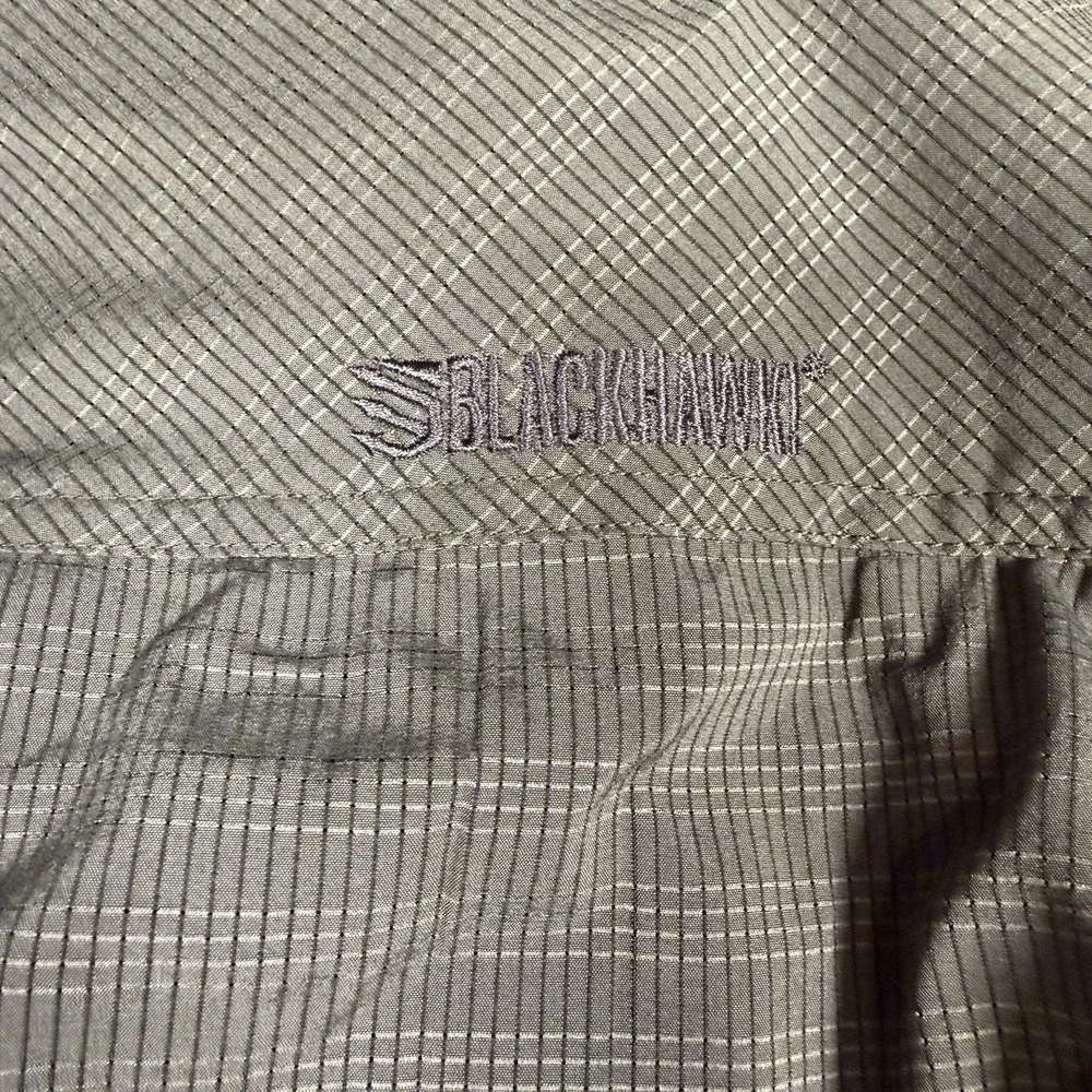 Blackhawk Snap Up Tactical Shirt Men's Large Grey Black Striped GUC - Picture 8 of 8